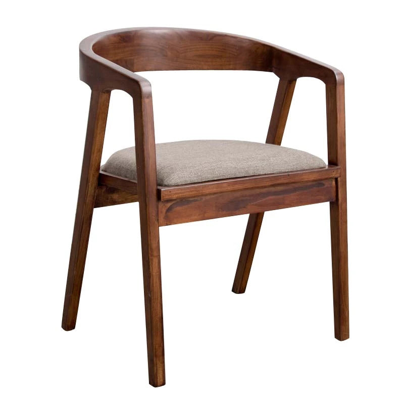 Modern Solid Wood Kitchen and Dining Room Chair Open Back Dining Side Chair