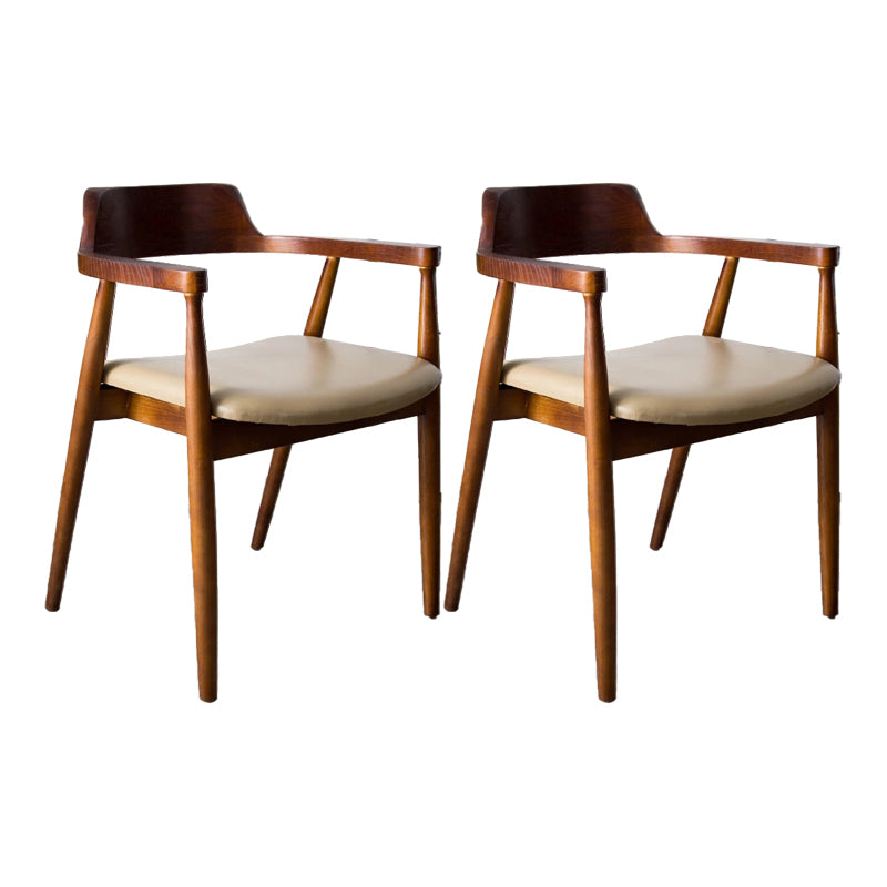 Modern Solid Wood Kitchen and Dining Room Chair Open Back Dining Side Chair