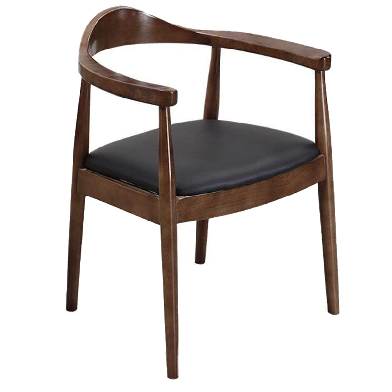 Modern Solid Wood Kitchen and Dining Room Chair Open Back Dining Side Chair
