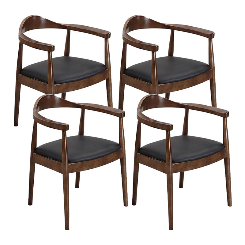Modern Solid Wood Kitchen and Dining Room Chair Open Back Dining Side Chair