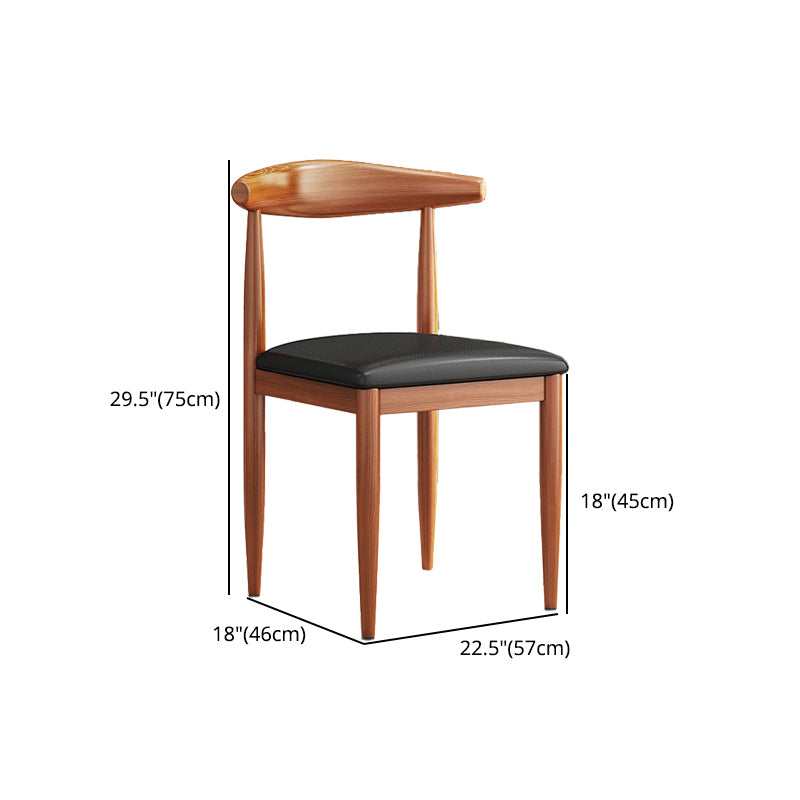 Modern Solid Wood Kitchen and Dining Room Chair Open Back Dining Side Chair