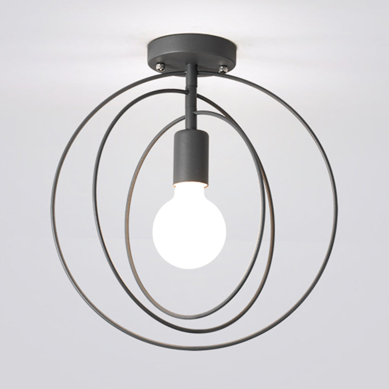 Geometrische schaduw metaal spoelplafond licht industrieel 1 licht spoelbevestiging armatuur