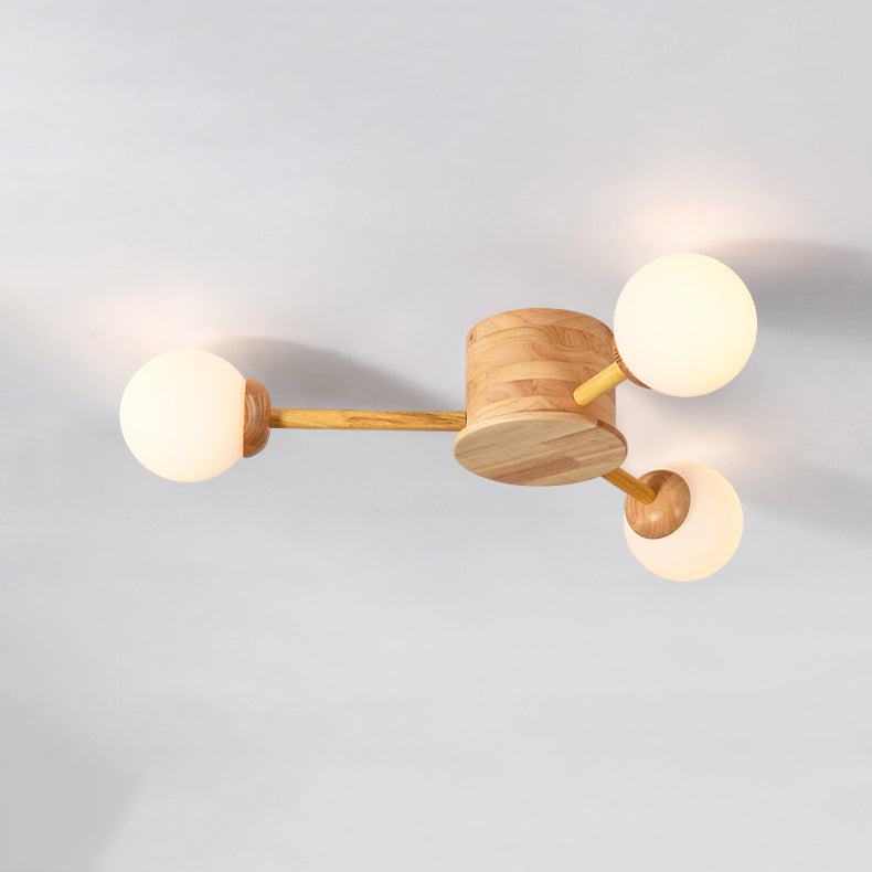 Lámpara de techo semi rascilla moderna