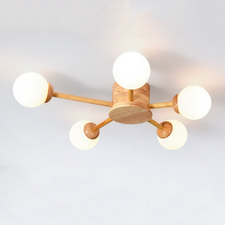 Lámpara de techo semi rascilla moderna