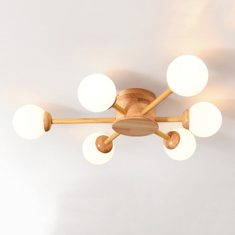 Lámpara de techo semi rascilla moderna