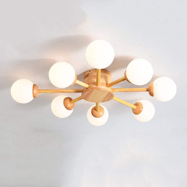 Lámpara de techo semi rascilla moderna