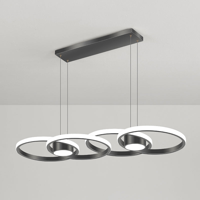 Idées d'éclairage d'île de forme de cercle