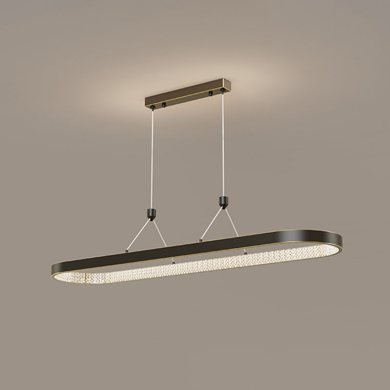 Style moderne de forme ovale ISLIDE ÉCLAIRAGE IDE METAL 1 PENDANT ISLAND