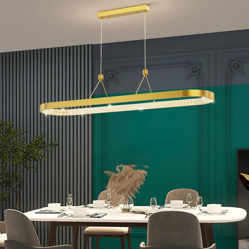 Style moderne de forme ovale ISLIDE ÉCLAIRAGE IDE METAL 1 PENDANT ISLAND