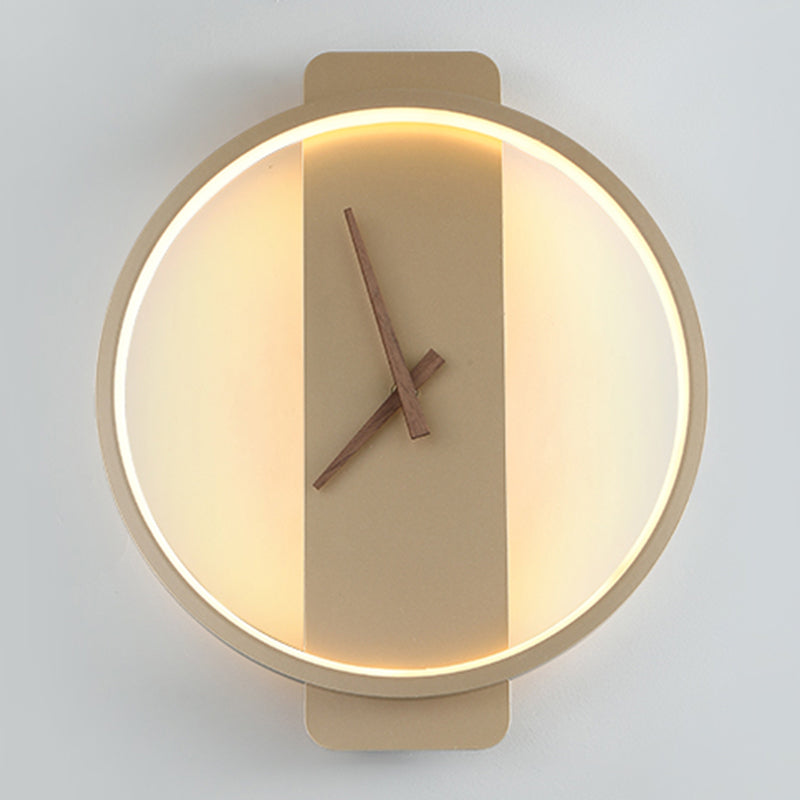 Round Shape Wall Lights Modern Style Metal Wall Mount Lights