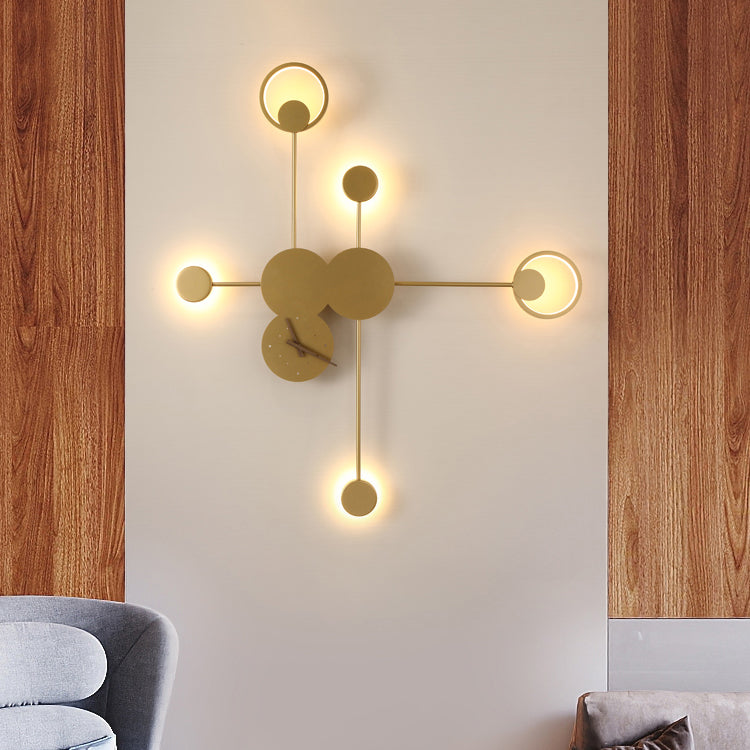 Runde Formwandeln moderne Metallwandmontage -Leuchten