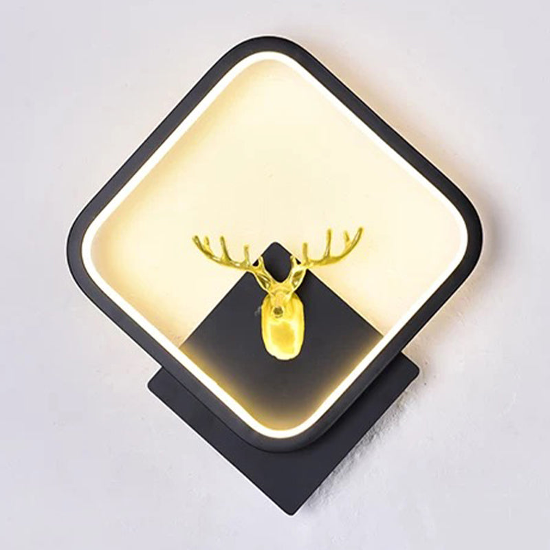 Kids Style Square Shape Wall Light Metal 1 Light Wall Mount Light