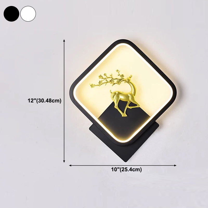 Kids Style Square Shape Wall Light Metal 1 Light Wall Mount Light