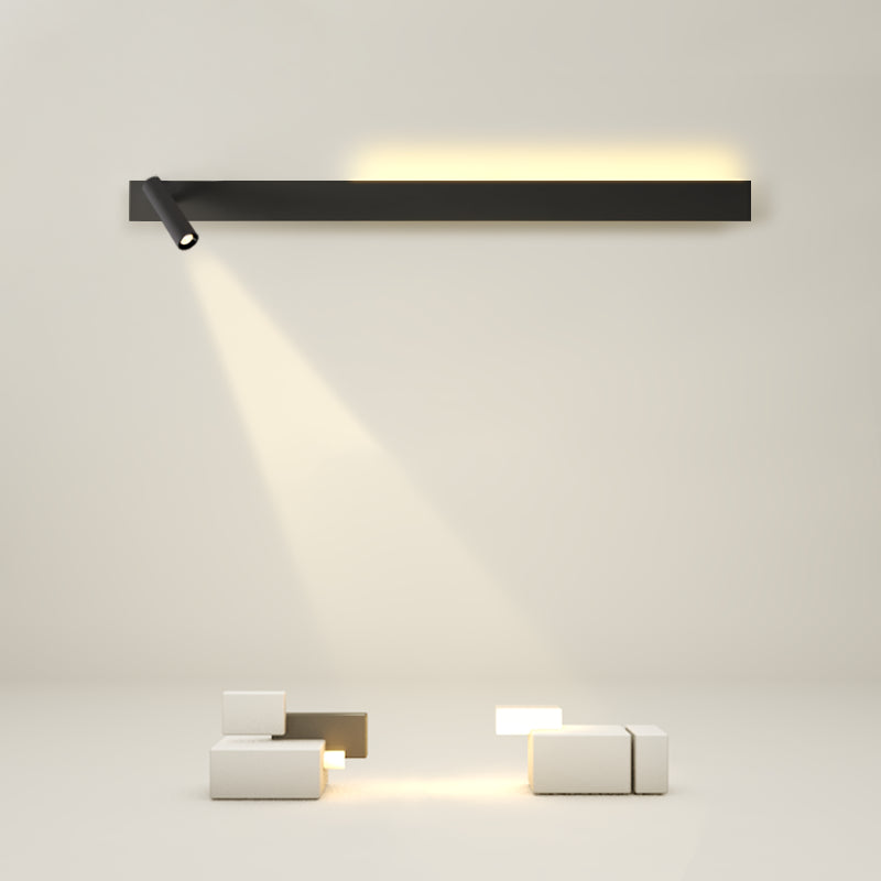 Square Shape Metal Wall Light Modern Style 2 Lights Wall Mount Light