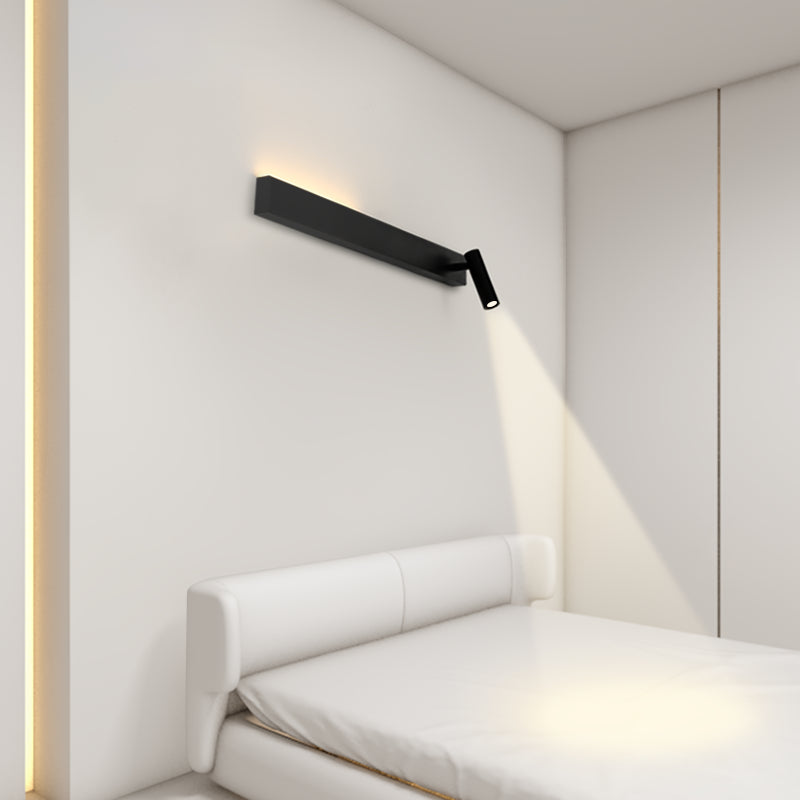 Square Shape Metal Wall Light Modern Style 2 Lights Wall Mount Light