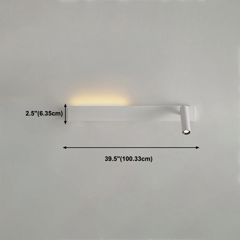 Square Shape Metal Wall Light Modern Style 2 Lights Wall Mount Light