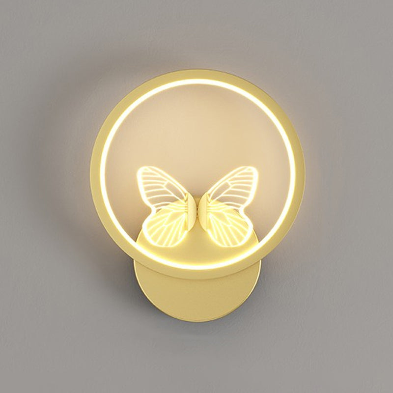 Metal Geometric Shape Wall Mount Lighting Modern Style 3-Lights Wall Mounted Light Fixture