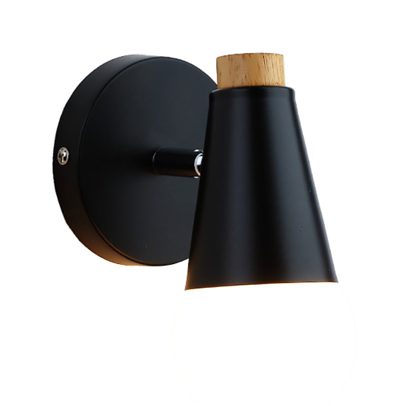 Modern Style Unique Shape Wall Sconce Metal 1 Light Wall Light for Bedroom