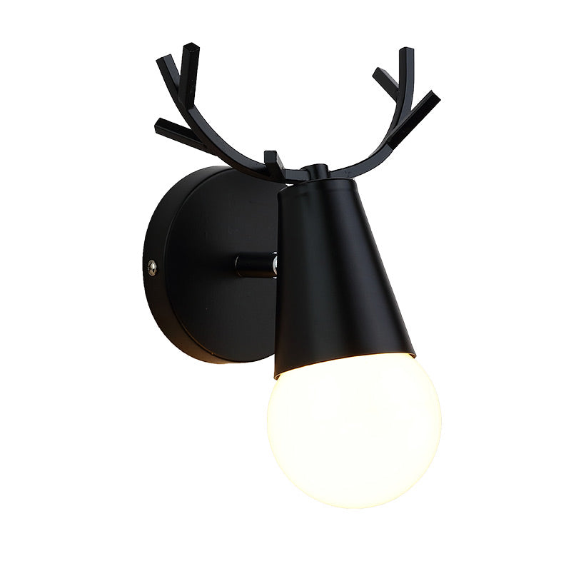 Modern Style Unique Shape Wall Sconce Metal 1 Light Wall Light for Bedroom