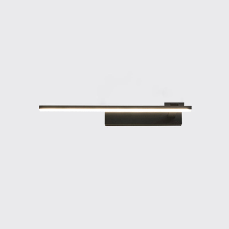 Modern Simple Style Iron Vanity Light Strip Shape LED Vanity Lamp for Shower Room