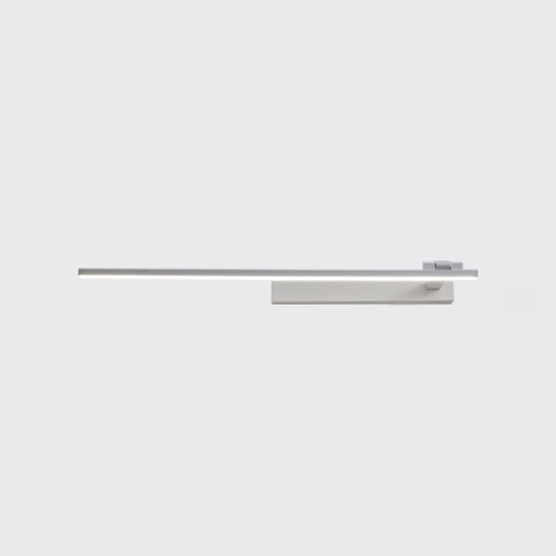 Modern Simple Style Iron Vanity Light Strip Shape LED Vanity Lamp for Shower Room