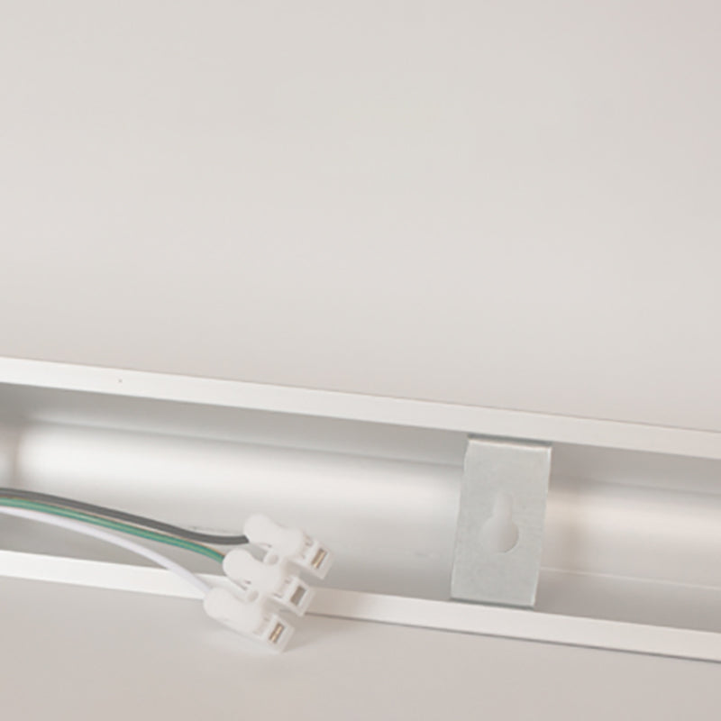 Modern Silver Mirror Front Light LED Vanity Light with Plastic Shade for Bathroom