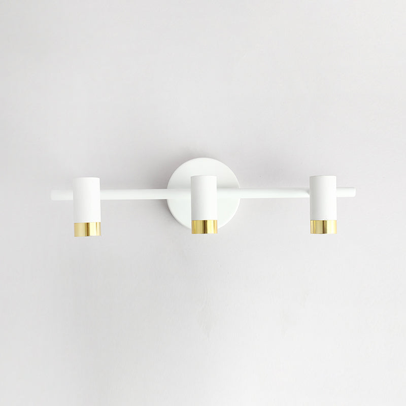 Cylinder Shape Modern Style Vanity Lights Metal LED Mirror Lights for Bathroom