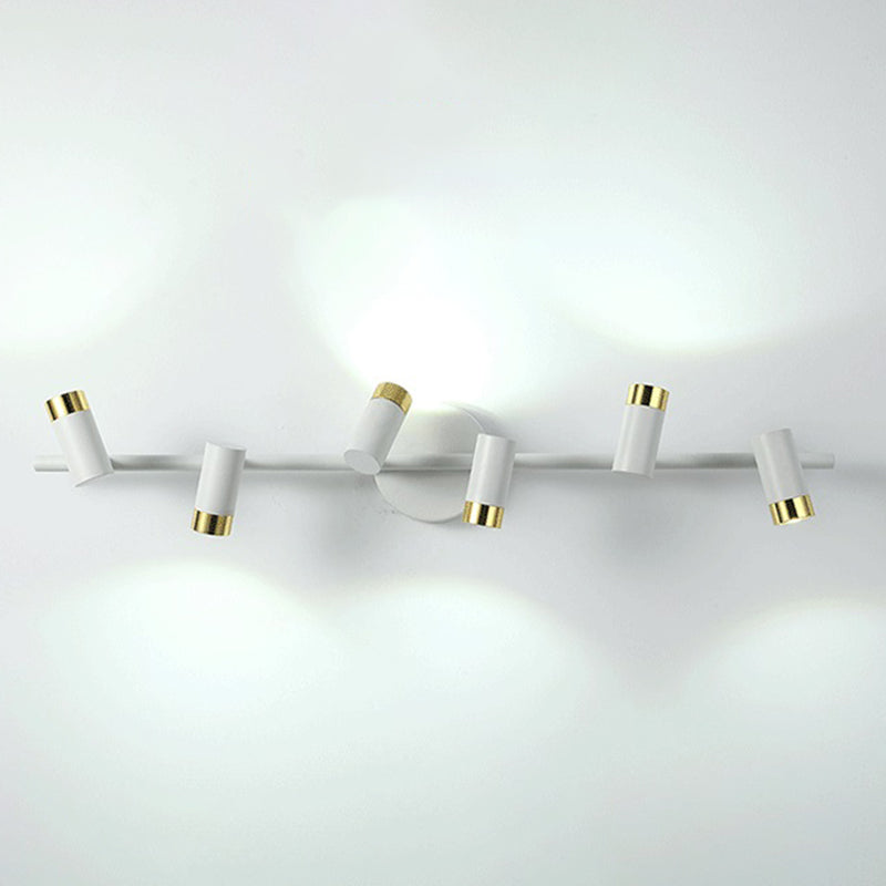 Cylinder Shape Modern Style Vanity Lights Metal LED Mirror Lights for Bathroom