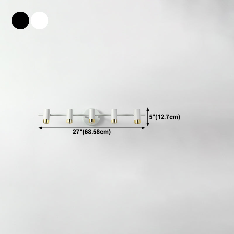 Cylinder Shape Modern Style Vanity Lights Metal LED Mirror Lights for Bathroom