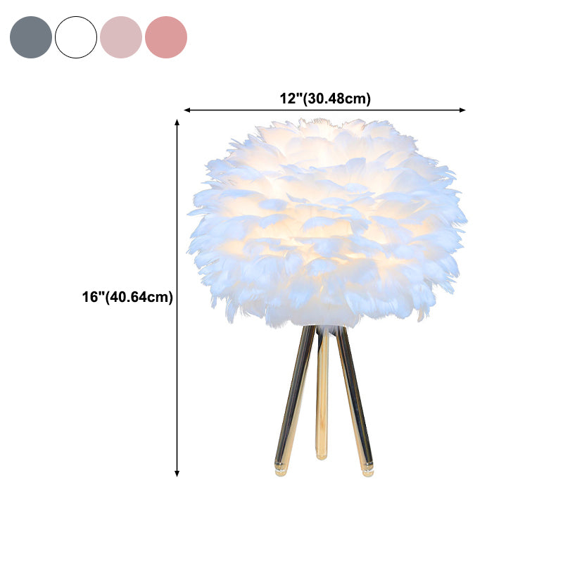 Moderne Style Schreibtisch Beleuchtung kreative Federschreibtischlampe für Schlafzimmer