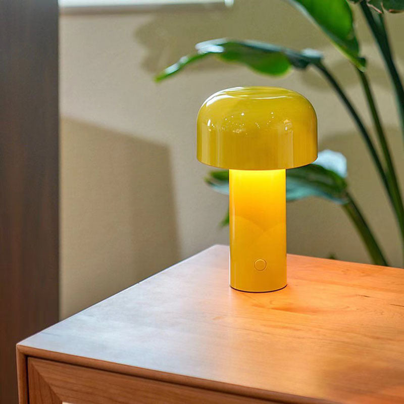 Moderne stijl drum nachttafellampen metaal 1 lichttafellicht