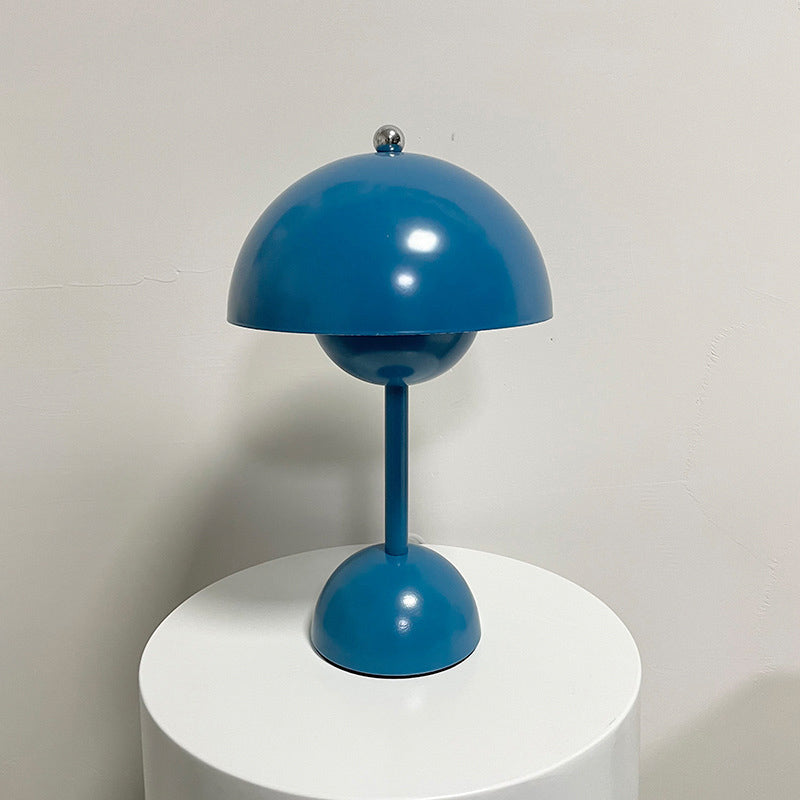 Lampes de table de nuit en métal dôme de style moderne 1 lampe de table légère