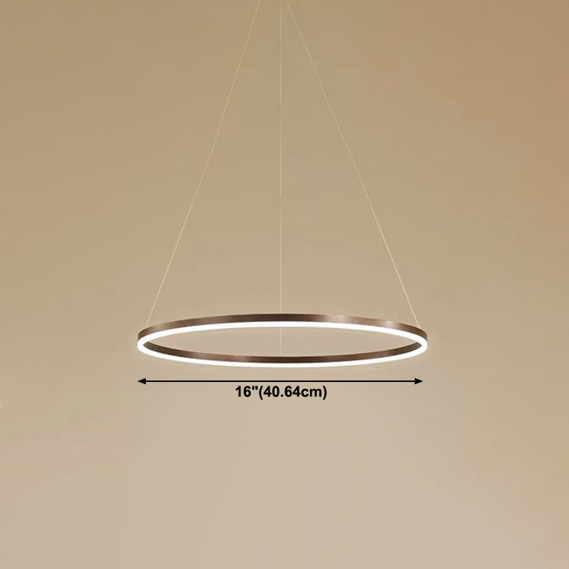 Metallring Kronleuchter Anhänger Licht moderner LED Hanging Anhänger Licht