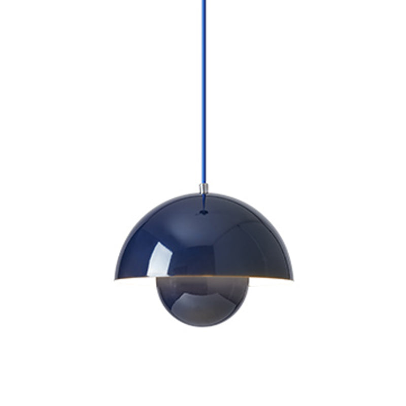 Round Shape Metal Hanging LightNordic Macarons 1-Light Hanging Mounted Light Fixture