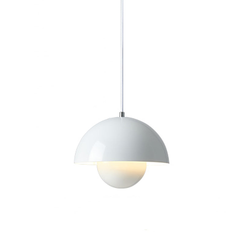 Round Shape Metal Hanging LightNordic Macarons 1-Light Hanging Mounted Light Fixture