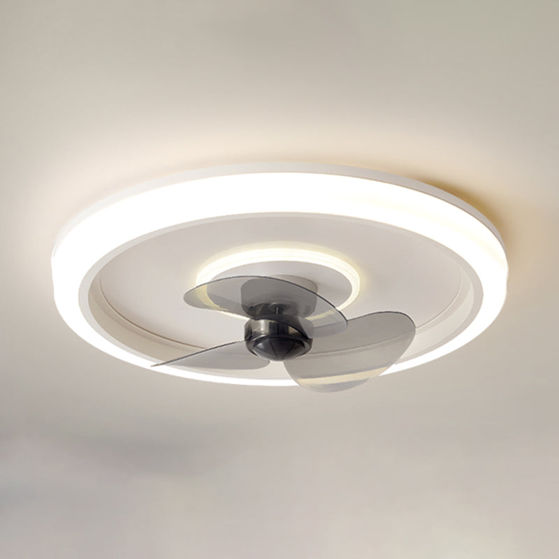 Modern Style Ceiling Fan Lighting Metal 1 Light Ceiling Fan Lighting for Dining Room