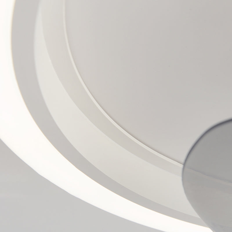Modern Style Ceiling Fan Lighting Metal 1 Light Ceiling Fan Lighting for Dining Room