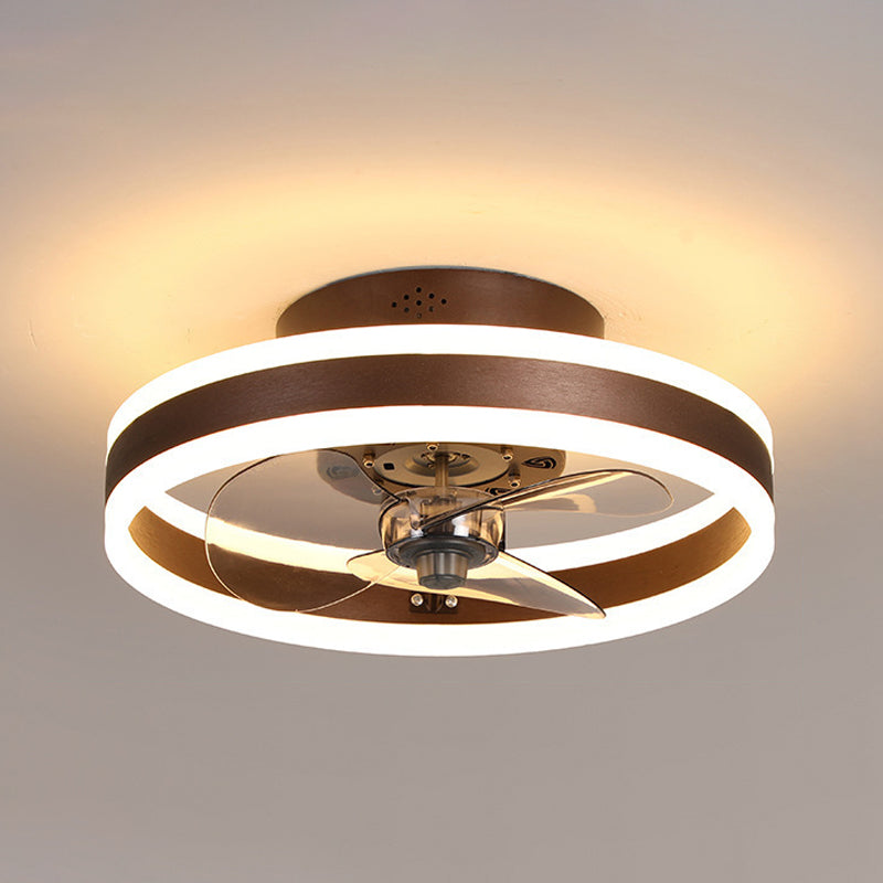 Modern Style Ceiling Fan Lighting Metal 2 Light Ceiling Fan Lighting for Living Room