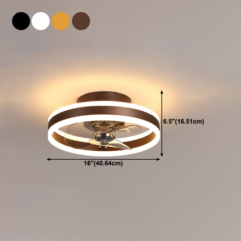 Modern Style Ceiling Fan Lighting Metal 2 Light Ceiling Fan Lighting for Living Room