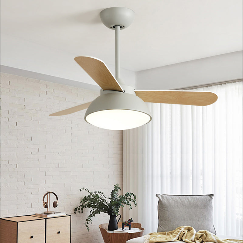 Modern Style Ceiling Fan Lighting Metal 1 Light Ceiling Fan Lighting for Children's Room
