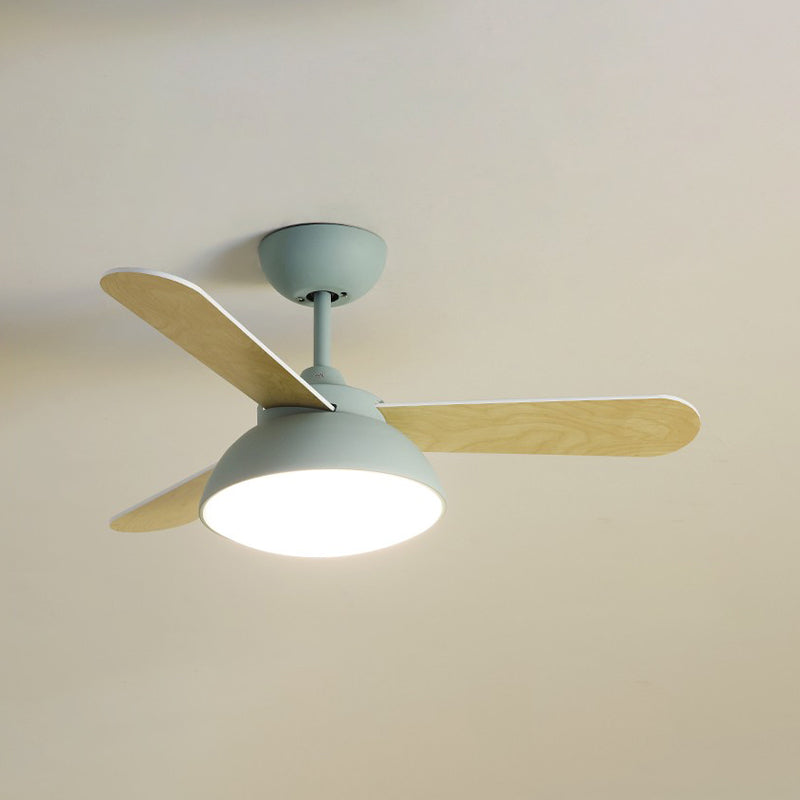 Modern Style Ceiling Fan Lighting Metal 1 Light Ceiling Fan Lighting for Children's Room