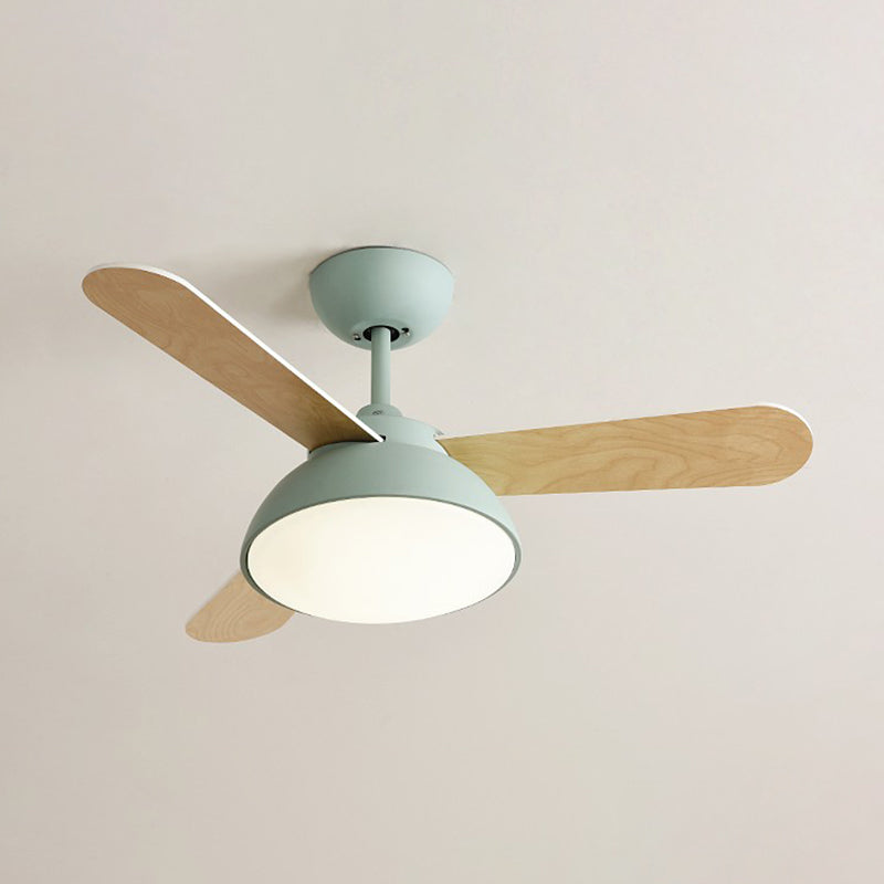 Modern Style Ceiling Fan Lighting Metal 1 Light Ceiling Fan Lighting for Children's Room