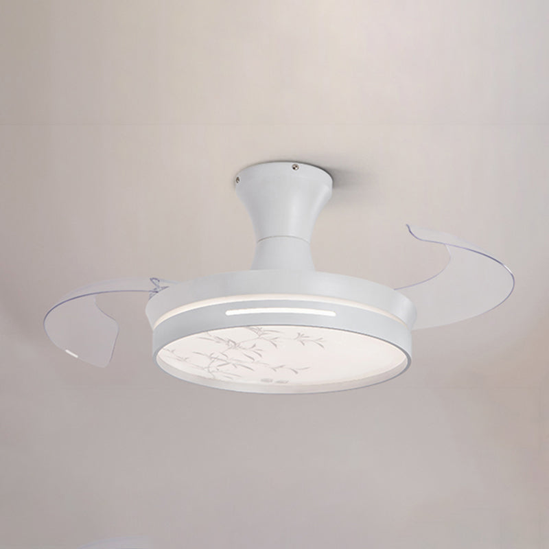 Camera per bambini LED LAMPA LAMPA LAMPARE CONTROLLA DI CONTROLLA DI CONTENIONE SEMI-FLUSH con lama invisibile