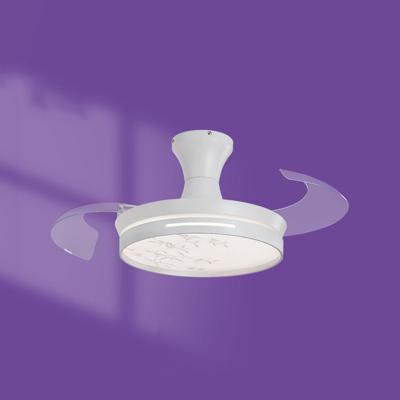 Camera per bambini LED LAMPA LAMPA LAMPARE CONTROLLA DI CONTROLLA DI CONTENIONE SEMI-FLUSH con lama invisibile
