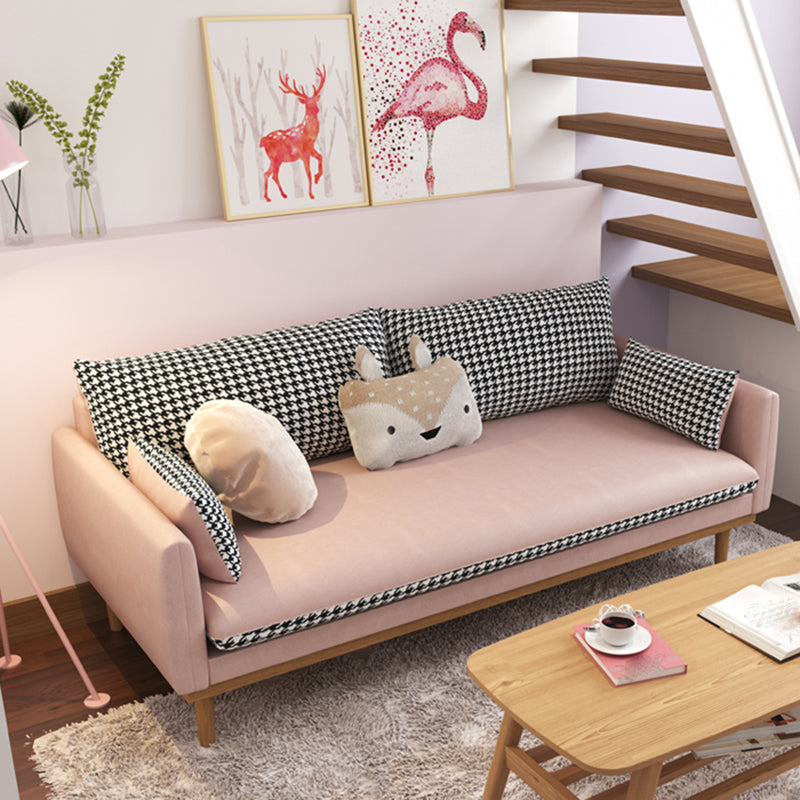 Sofá sofá moderno de cuero moderno de 30 "W de brazo cuadrado para sala de estar
