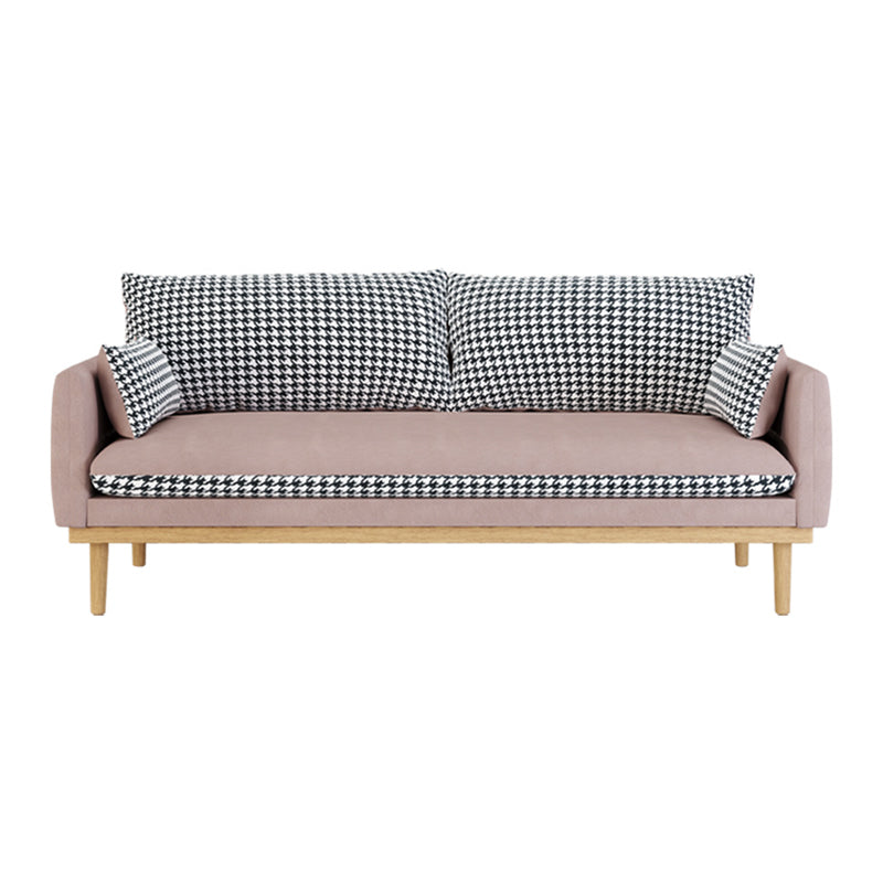 Sofá sofá moderno de cuero moderno de 30 "W de brazo cuadrado para sala de estar