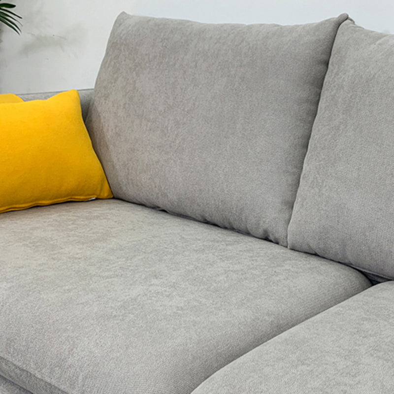 Linen Modern  Sofa 30"W Square Arm Sofa for Living Room with Storage