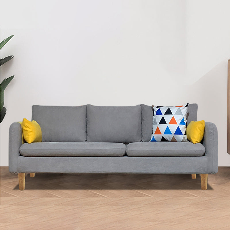 Square Arm Modern  Sofa 30"W Linen Sofa for Living Room with Storage