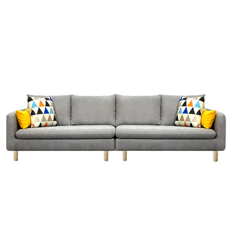 Square Arm Modern  Sofa 30"W Linen Sofa for Living Room with Storage