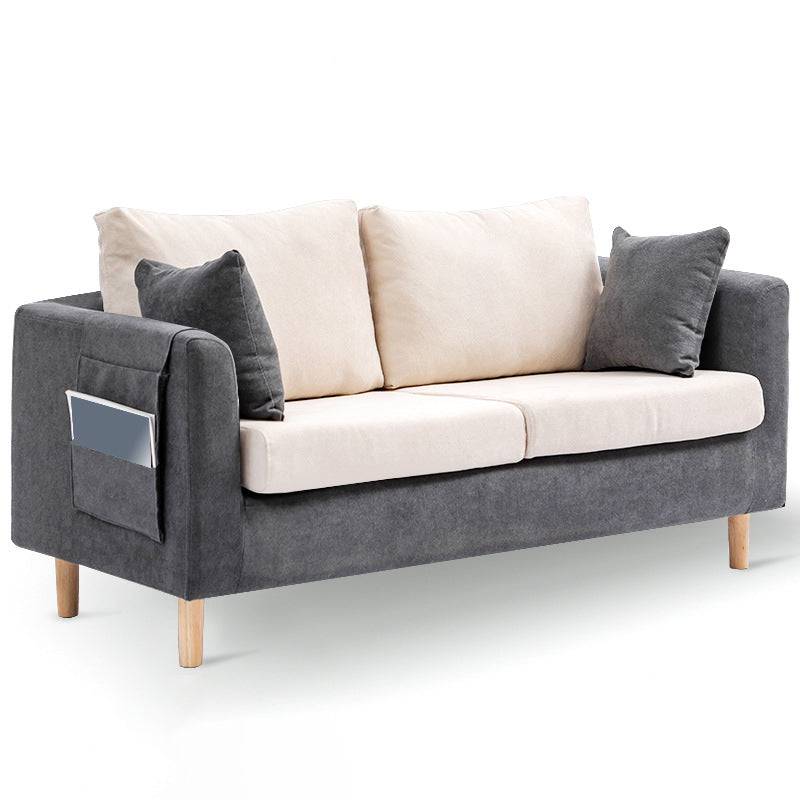 Cuscino scandinavo Backsofa Velvet Loveet con deposito per l'appartamento